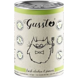 GUSSTO CAT - FRESH CHICKEN & PRAWNS (KURCZAK & KREWETKI) KONSERWA  400g